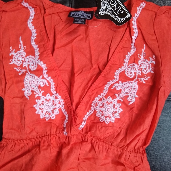 Beautiful coral summer dress - Picture 5 of 7